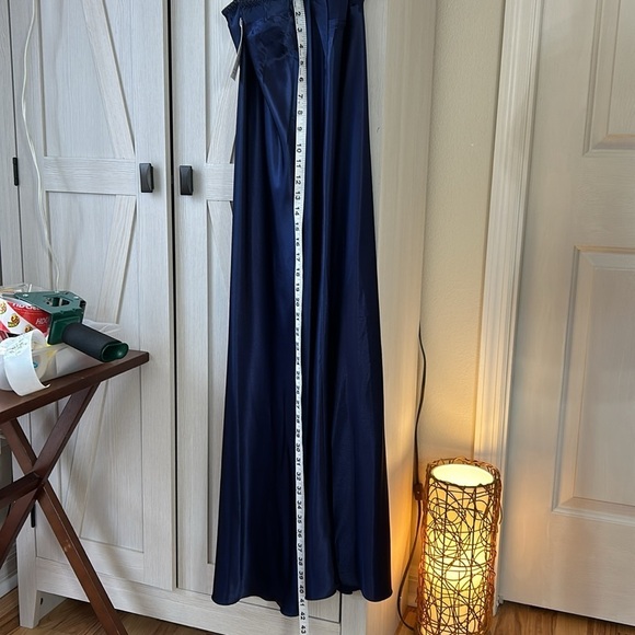 Lus Chic NWT Navy Pajama Slip with Scalloped side slit Sz 3X - Picture 6 of 15